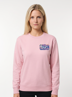Tree of Life Unisex-Sweatshirt in Baumwollrosa, Vorderansicht